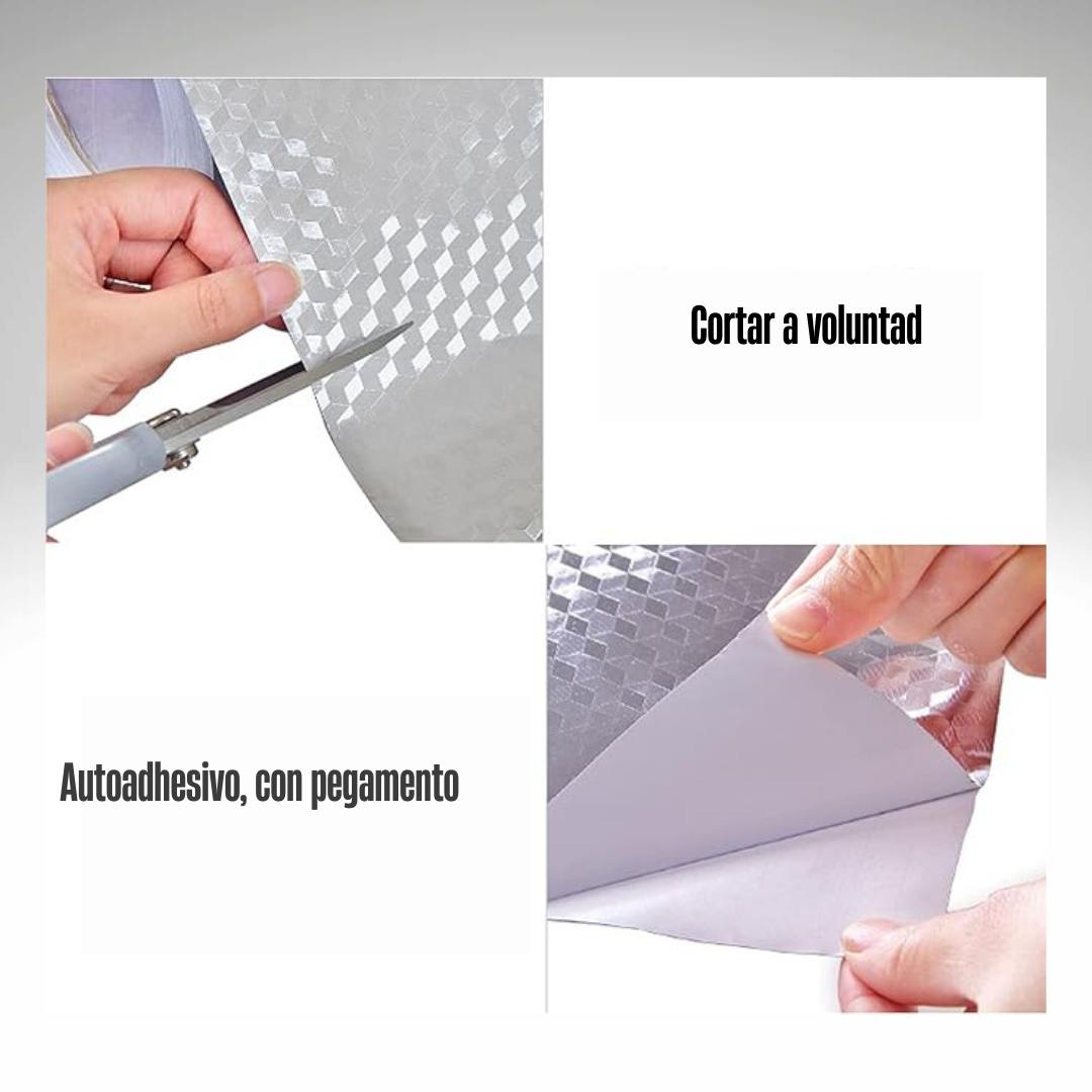 Papel Adhesivo De Aluminio De 40x20 Cm