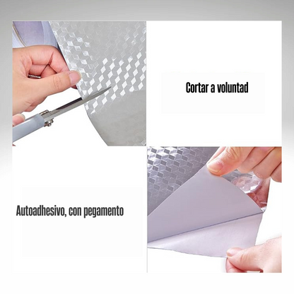 Papel Adhesivo De Aluminio De 40x20 Cm